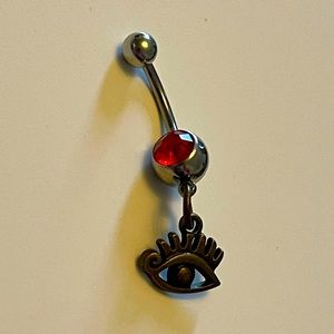 Handmade “all seeing eye” belly ring